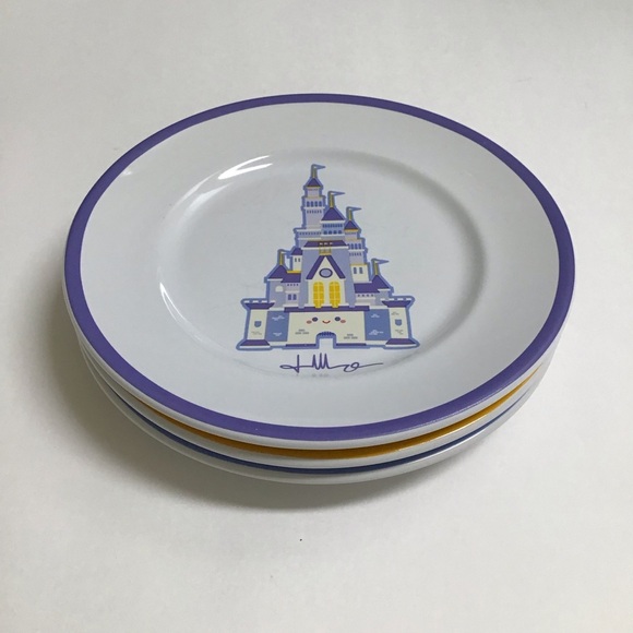Disney Jerrod Mayurama Dessert Plates SET OF 3 Cinderella Castle Dumbo Jose’ 7” - Picture 11 of 15